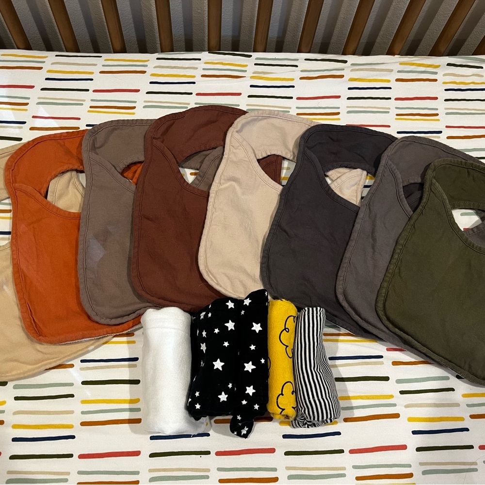 Bib +Burp Cloth bundle